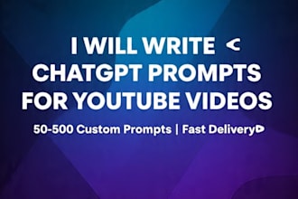 create 500 chatgpt prompts for pakistani youtubers