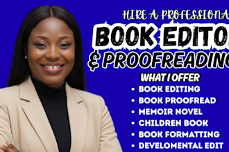 developmental edit, nonfiction children book formatting  memoir novel