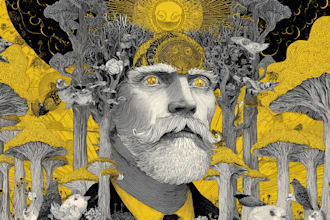 draw stoner rock, heavy metal, psychedelic art