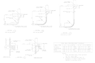 swimming pool drawing for permit and construction