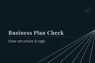review your business plan and make it ready for investors