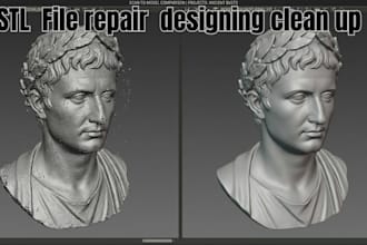 repair 3d model fix mesh stl designing file scan cleanup for 3d printing