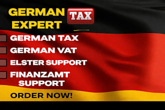 handle german tax filing, vat return, bookkeeping, income tax, german vat