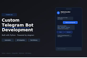 build a telegram automation bot for lead generation