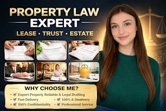 handle property law, lease agreement, living trust and estate contract