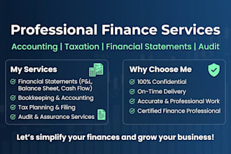 do accounting, financial statements, tax and audit services