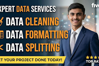 clean, format, merge, split excel data