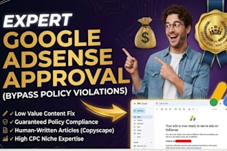 google adsense setup, adsense approved, adsense expert and ezoic approval