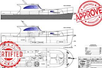 professional boat plans, naval architect drawings  3d yacht rendering services