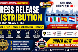distribute press release on top france italy spain netherlands europe news sites