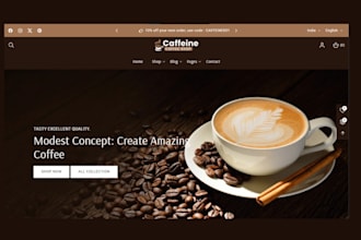 design coffee store coffee shopify store coffee website coffee shopify store