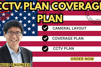 design USA cctv plan camera layout systems coverage plan security system design
