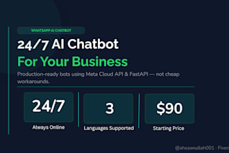 build whatsapp ai chatbot for customer support and order automation