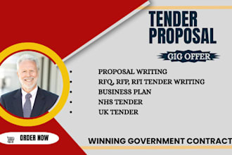 prepare winning bid proposal, rfp and rfq for tender documents