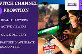 grow your twitch channel with targeted promotion and real viewers