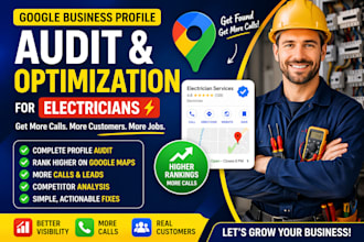 fix and optimize google business profile for electricians