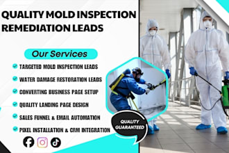 generate mold inspection leads air quality testing leads mold remediation leads