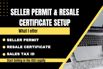 get your seller permit resale certificate and sales tax id in any US state