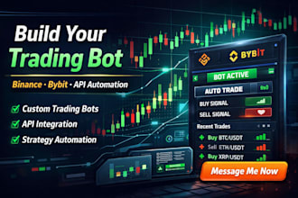 develop binance bot bybit bot crypto bot with api trading bot automation setup