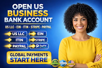 us business bank account setup llc ein stripe paypal mercury wise ein number