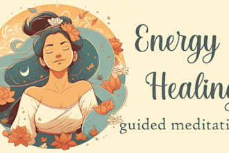 record soothing guided meditation mantra, voiceover, affirmations and chants