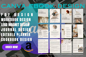 canva ebook lead magnet canva ebook design pdf design canva workbook  journal