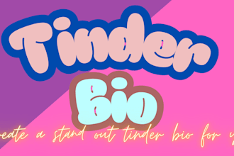 write your tinder bio and edit your photos