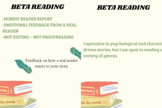 give honest reader feedback on your book
