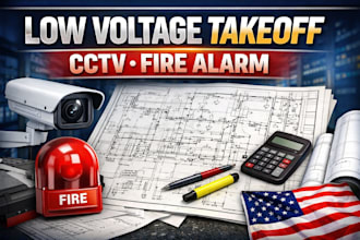 deliver accurate low voltage takeoff fire alam cctv security mep cost estimation