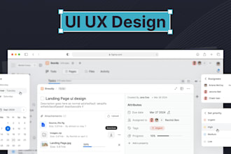design saas, web app, dashboard UI UX with prototype