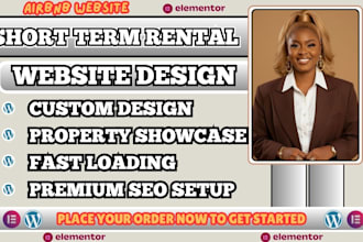 short term rental website, airbnb website design, vacation rental website