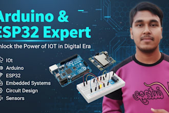 design  arduino or esp32 project and professional pcb