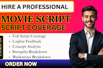 do script coverage and screenplay feedback for movie and TV scripts