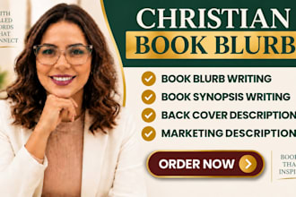 write christian book blurb, synopsis and book description