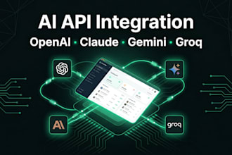 integrate openai, claude, or any llm API into your web app