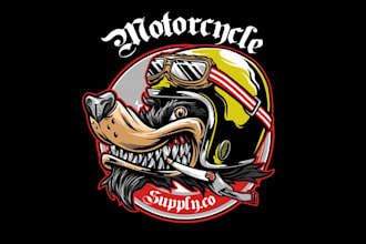 do a vintage wolf logo with stunning t shirt artwork design