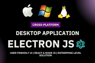 build cross platform desktop app using electron js and react