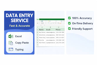 do fast and accurate data entry in excel