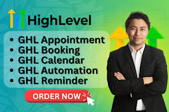 setup ghl appointment, booking, calendar, automations, reminder