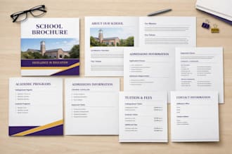 design a clean professional report, school or document layout design