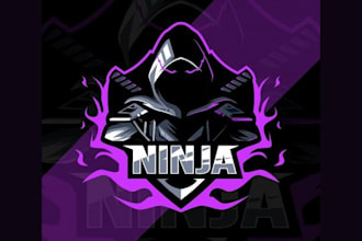 high quality ninja fox mascot logo design for your business