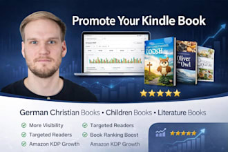 promote your german christian, literature, children books and cookbooks recipes