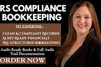 do irs compliance bookkeeping, audit ready books and full audit trail documents