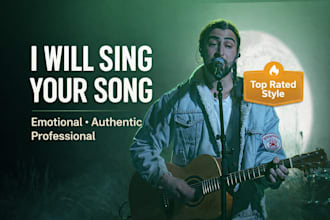 be your country music singer songwriter and sing folk song