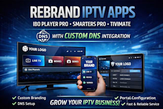 rebrand latest ibo player pro, tivimate, with logo