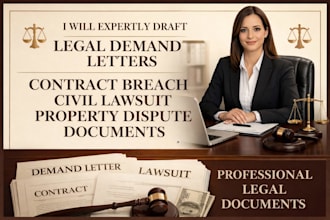 draft legal demand letter, contract breach, civil lawsuit, property dispute docx