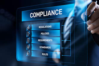 write professional regulatoric requirements and compliance documentation