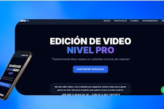 crearé un sitio web profesional y moderno para negocios