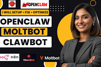 setup, fix and optimize clawdbot, openclaw ai agent, openclaw automation and n8n