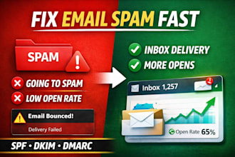 fix email deliverability setup spf dkim dmarc authentication email warm up